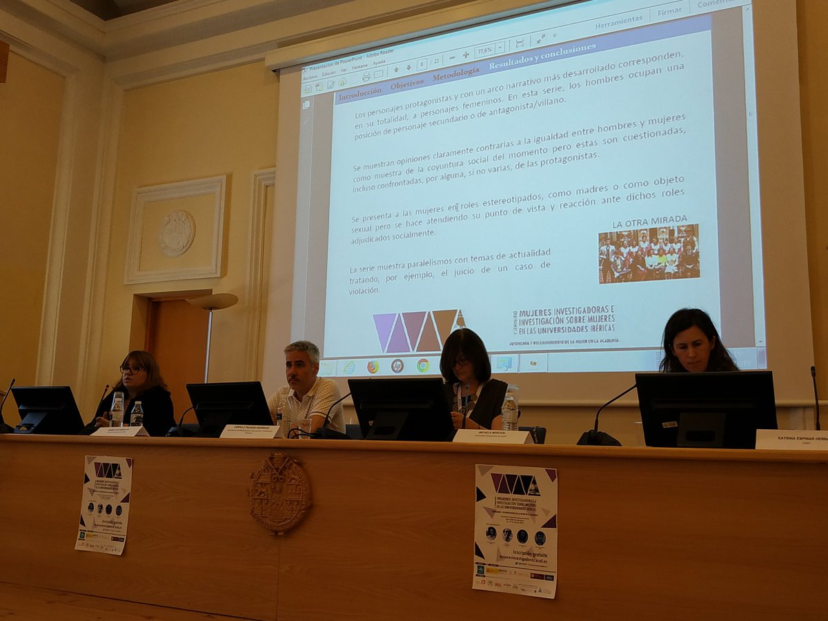 MIIMUIB's tweet photo. Interesantísima la comunicación de @kespinar90 en esta primera mesa de comunicaciones del II #mujeresinvestigadoras. https://t.co/svuZbxvgQz