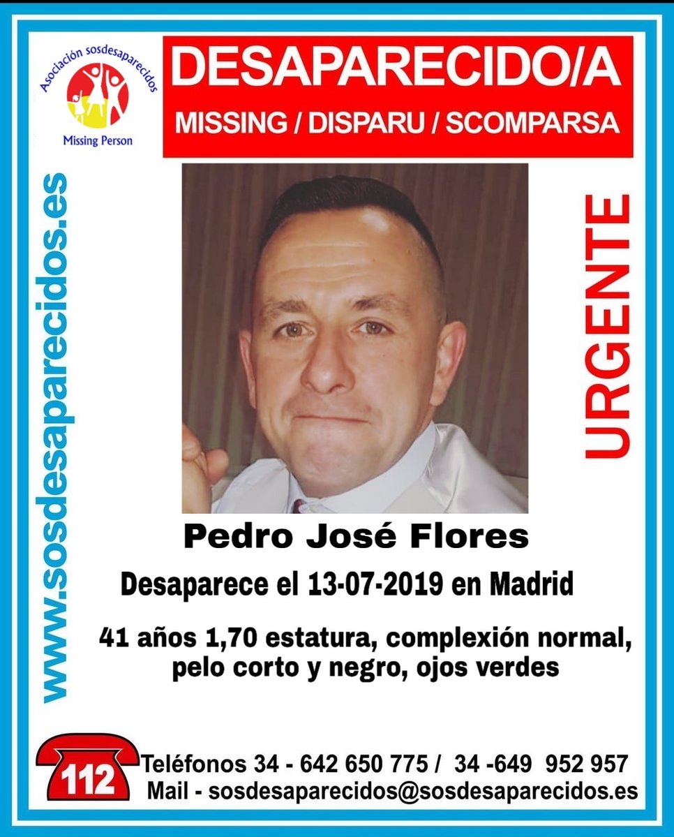 guardiacivil's tweet image. 🔴 #URGENTE 🆘 

Pedro José ha #desaparecido en #Madrid

Si lo has visto llama: 
☎ #062 ☎ #112 

#Colabora, tu RT 🔁 puede ayudar a localizarle.

 #Gracias 👍