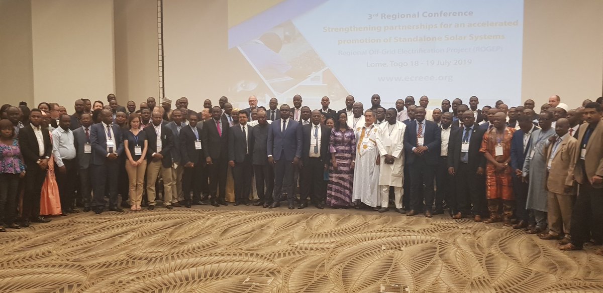 dbakary14's tweet photo. Ouverture ce matin a lomé de la 3eme conférence régionale sur l ' #électrification hors réseau #Rogep avec la participation de #boadOfficiel et la #BanqueMondiale. Plus de 19 pays de la #cedeao et de l Afrique centrale concernés par le Projet. #energierenouvelable. https://t.co/yMndoMHKtO
