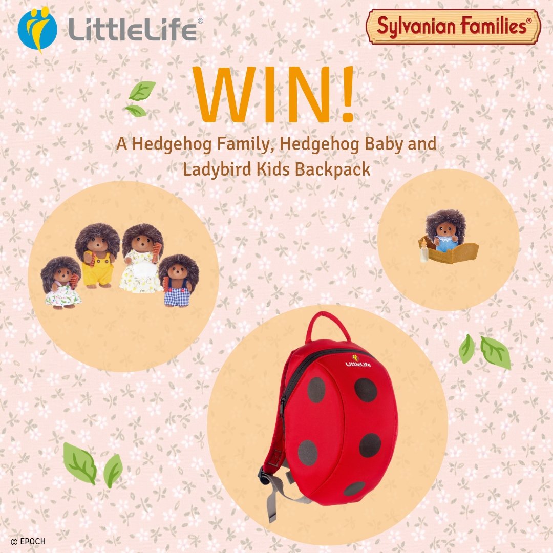 SylvanianUK's tweet photo. Head off to the woods for a summer adventure, with a sweet @LittleLifeUK Ladybird Backpack, Hedgehog Family and Hedgehog Baby!

Just RT this post, FOLLOW us and FOLLOW @LittleLifeUK for the chance to #win this #prize! #competition

T&amp;Cs - https://t.co/WajTWnhqZO https://t.co/bQWu8Hs4mX