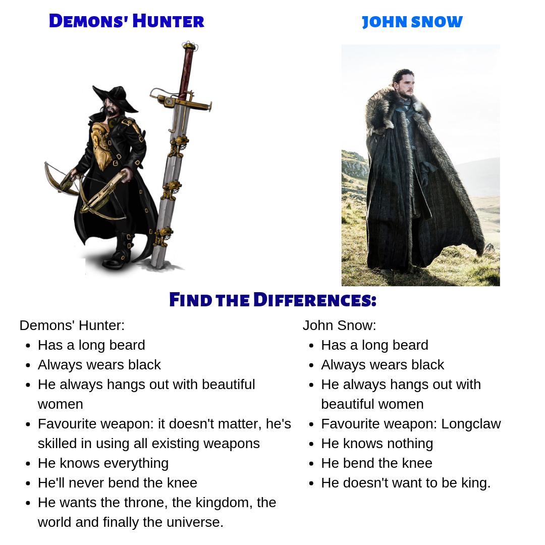 sideralia_net's tweet photo. Comparing Warriors...😮😍💪
.
.
Guerrieri a confronto...😮😍💪

#Sideralia #MPRPG #GDR #RPG #kickstarterproject #tabletopgames #followus #roleplay  #illustration #adventures #rpglife  #SideraliaLifeStyle #heroes #warriors #johnsnow #multiverse #bendtheknee #youknownothing https://t.co/fqd7x011LN