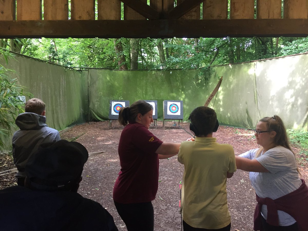Archery followed by high ropes and now the rain has stopped 🌞