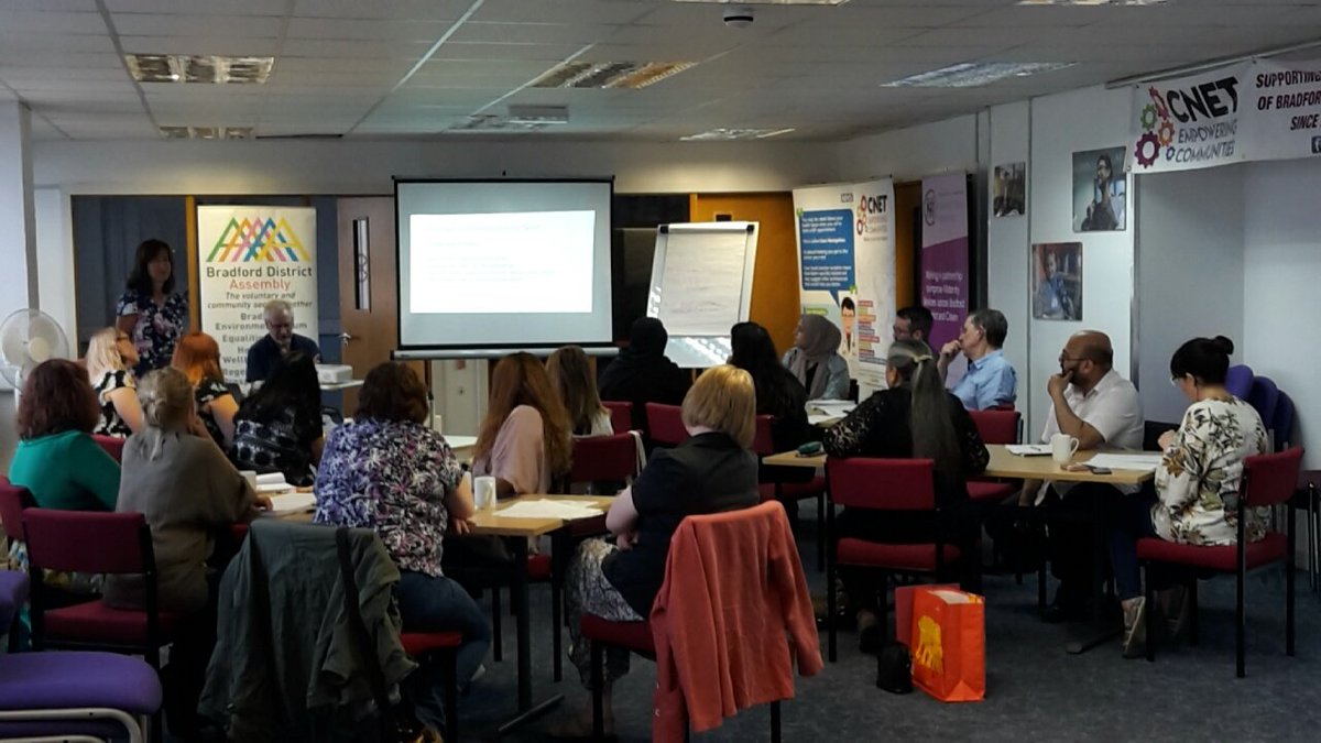 CNet_Bradford's tweet image. Great turnout at todays Funding  Masterclass. Top tips on how to write a successful funding application with @SucceedTraining  and John Harris from Third Sector Consultancy. 1 to 1 help with funding applications this afternoon. @TNLComFund @Bfunded