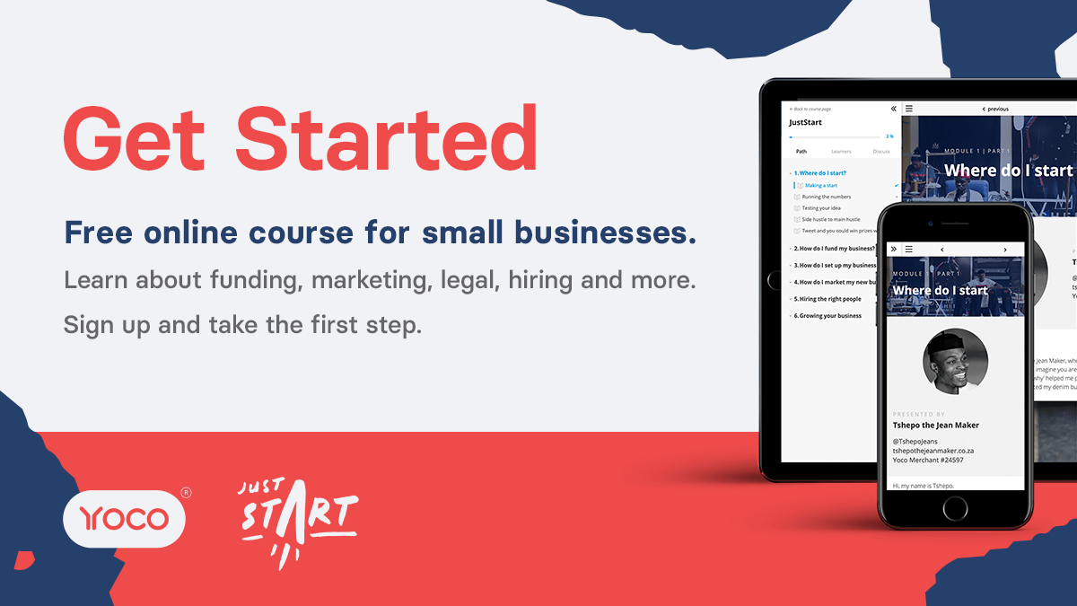 curateMbombela's tweet photo. In the #Lowveld? Running a small business? @Yoco_ZA is offering a FREE online course - sign up today! 

Included - these modules:
✅ starting
✅ funding
✅ marketing
✅ legal
✅ hiring
✅ growing

Also tips from Experts... https://t.co/YNRrhoawUi
#sponsoredtweet https://t.co/glM9iqTqoj