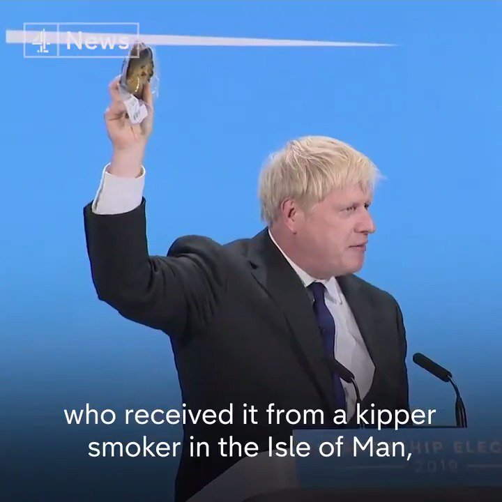 Paulusthewoodgnome On Twitter I Want You To Consider This Kipper Boris Johnson Holds Up A Fish To Criticise The Regulatory Overkill Of The Eu 1 The Isle Of Man Is Not In