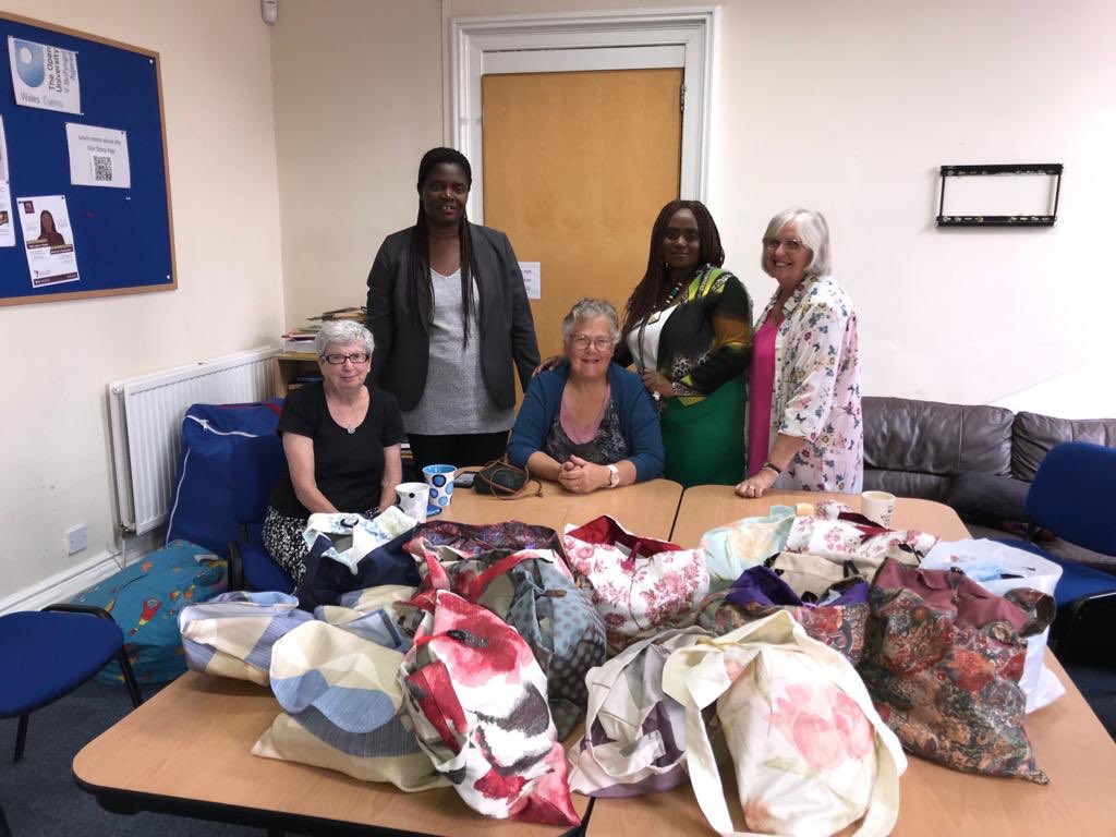 Thanks to the ladies from Kings Christian Centre, we receive these ‘bags of love’ that are handmade from their church in Mold we are able to provide a wash bag to victims on the day they arrive at the refuge