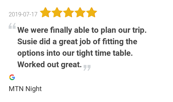 RedAmoreTravel's tweet photo. New 5.0-star Review: "After years of hemming and hawing. We were finally able to plan our trip. Susie did a... https://t.co/5sXwGNs4OZ