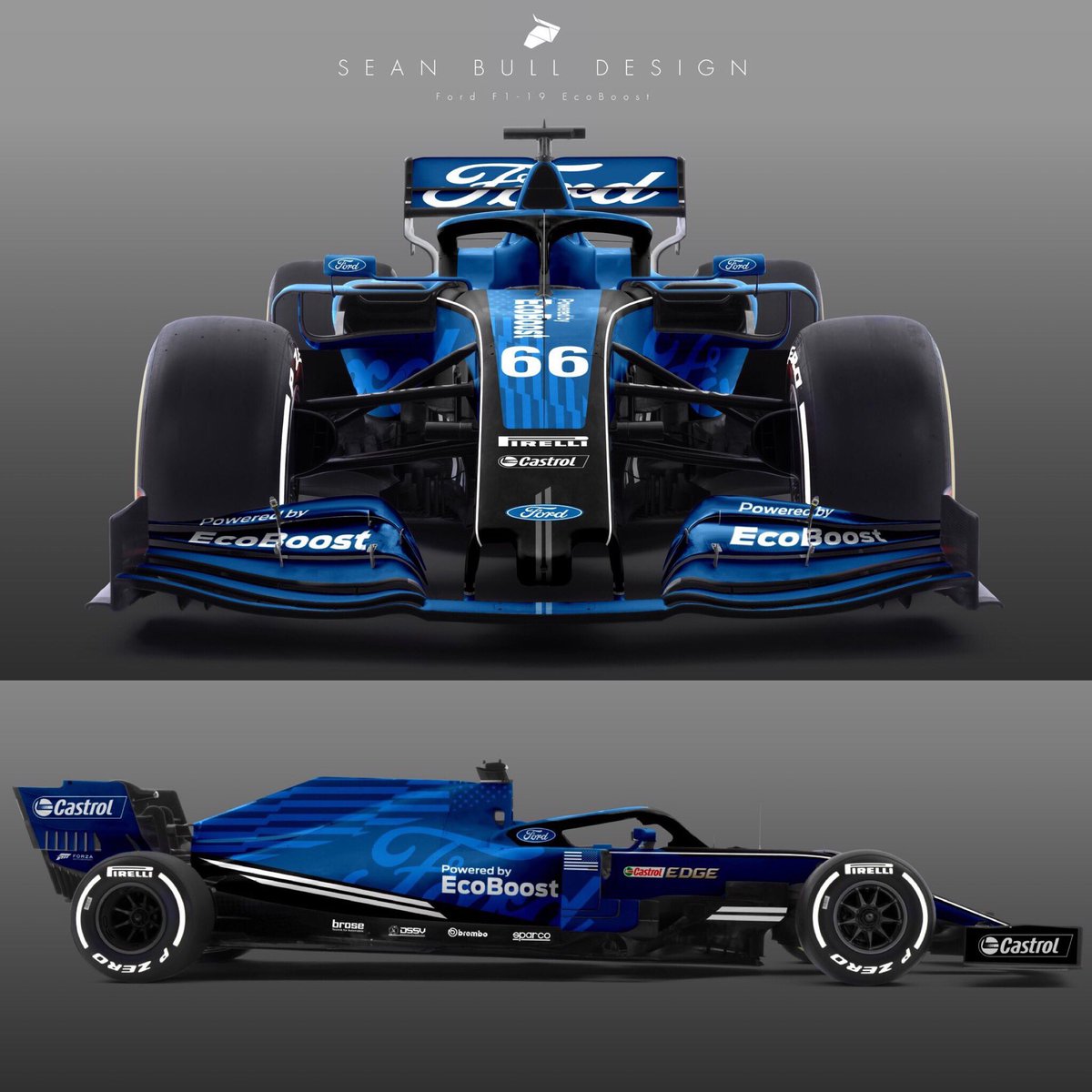 Sean Bull Design on Twitter: "F1 2019 Concept Liveries Thread: 1. Ford...