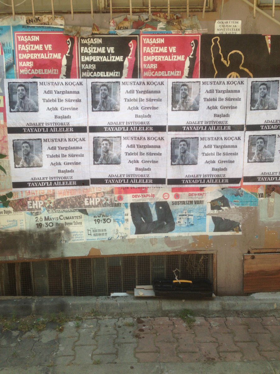 Çayan mahallesi ve Güzeltepe mahallesi'nde Mustafa KOÇAK için  ADALET İSTİYORUZ  ozalit çalışması  yapıldı.