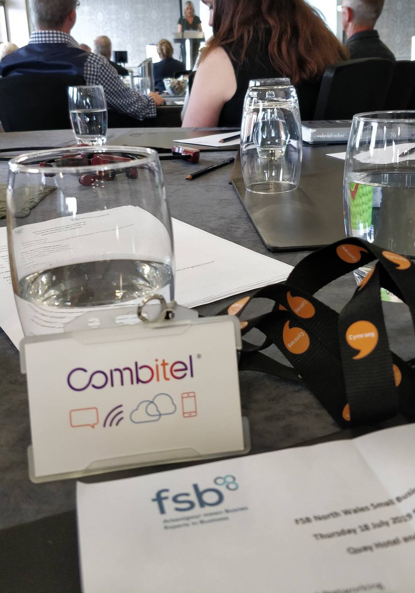 CombitelCymru's tweet photo. Arbenigwyr TG a Telathrebu @CombitelCymru yn mynychu Cynhadledd Busnesau Bach FSB heddiw. Digwyddiad difyr a gwybodus iawn, llawer o ddiolch i @fsb_policy Siaradwyr ysbrydoledig iawn. #fsbnwconf2019 #tg #voip #it #sip #busnesaucymraeg #gogleddcymru #busnes #cyfathrebu https://t.co/xNdGnRgF28