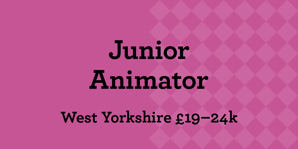 craft_jobs's tweet image. Junior Animator in West Yorkshire craftagency.co.uk/jobs/creative/… #2Danimation #junioranimator