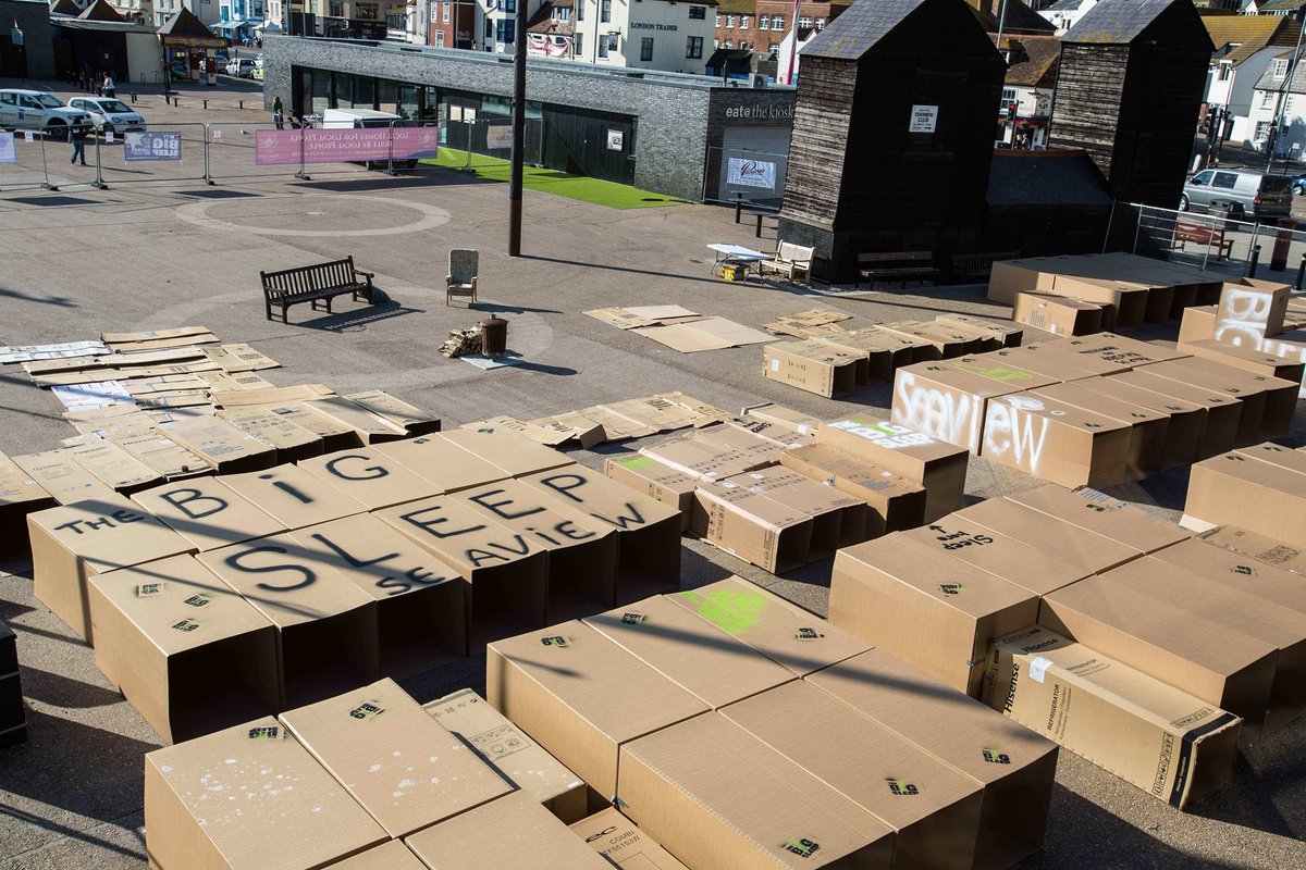 The number of people sleeping rough in Hastings and St Leonards is rising.
Help <a href="/SeaviewProject/">Seaview</a> continue their vital work with some of the town's most vulnerable people by taking part in this sponsored mass sleep out at the Stade on Friday 27 September.
thebigsleephastings.com