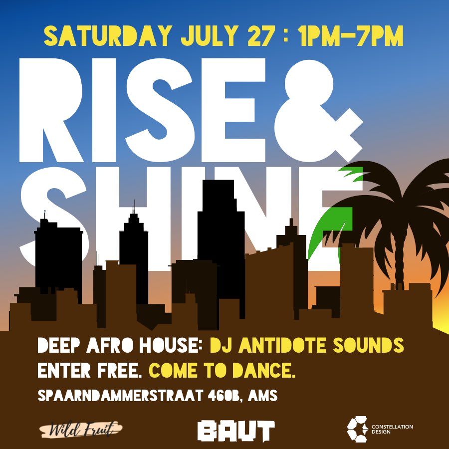 Qaidj's tweet photo. Just not enough deep and afro house in Amsterdam. Me and the homies are getting together to do something about it.

This is what it will sound like:
https://t.co/F8MKFceXXB https://t.co/KXgnuMj2IH