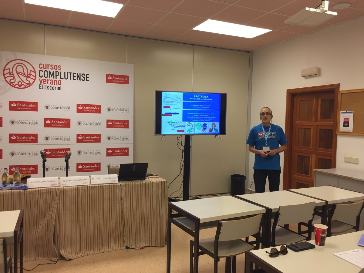 Proteomics Team dentro del Curso de verano de El Escorial "Plataformas Tecnológicas y Big Data aplicados a la medicina de precisión" organizado por la Dra. Concha Gil (<a href="/concha_gil/">Concha Gil</a> UCM) y el Dr. Fernando Corrales (<a href="/fjcoriz/">Fernando Corrales</a> <a href="/CSIC/">CSIC</a>). #CursosVeranoUCM

facebook.com/permalink.php?…