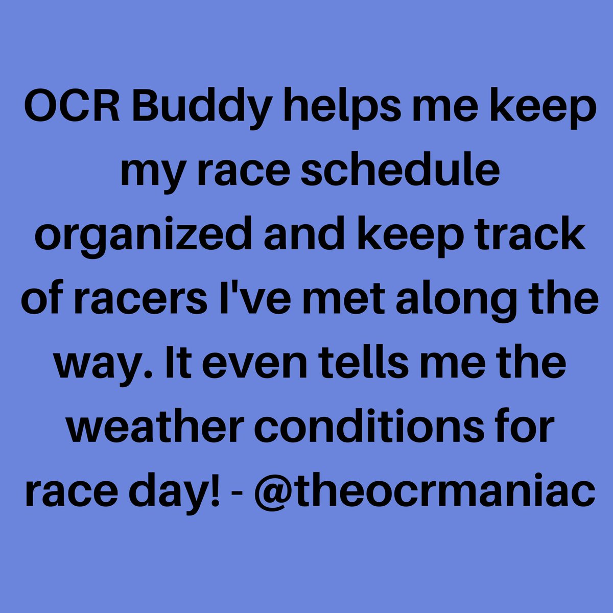 OCRBuddy's tweet photo. Your words are always better than mine.
#ocr #ocrbuddy #obstacleracing #mudrun #ocrbuddyapp https://t.co/LE6fuNozuW