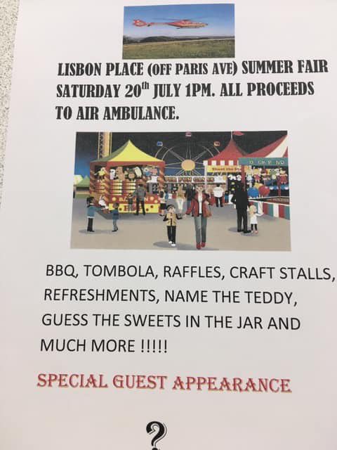 Looking forward to attending a Summer Fayre this Saturday 20th July 1pm - 3pm  in aid of local Air Ambulance.  Feel free to come along To Lisbon Place, Westlands, ST5 2TX #summerfayre #summer #saturday #weekend #bribgthekids #dayout #placestogo #charity #airambulance