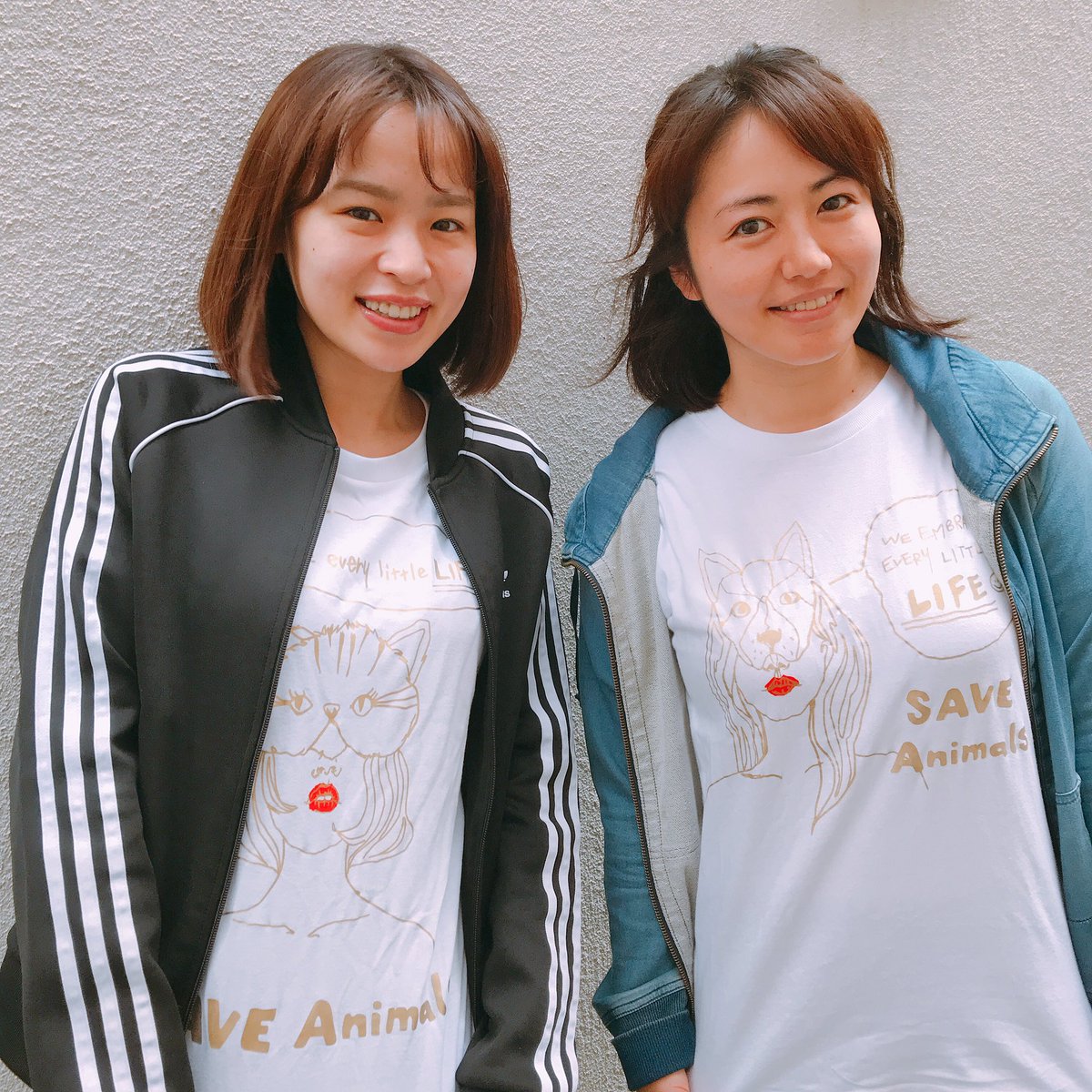 磯山さやか 宮古島のセーブアニマルズさんのチャリティtシャツを 野々宮ミカちゃんも松っちゃんも購入してくれました 動物のために何かしたいけど どうしていいかわからないと思っている方 チャリティグッズを購入して協力するという寄付の仕方もあるの