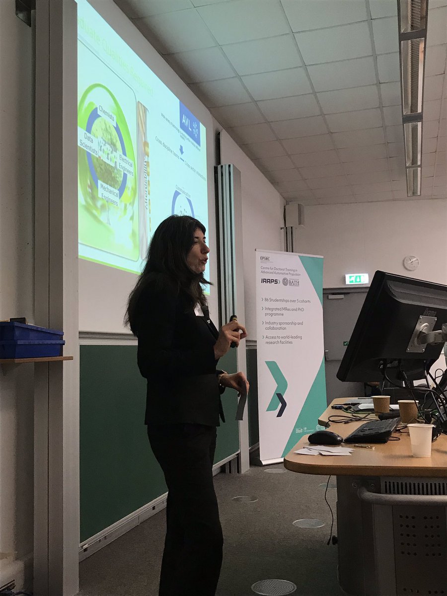AapsCdt's tweet photo. Bernadette Longridge from @AVL_List one of our industry partners is now telling the audience what sort of graduates they would be looking for #aapscdt #launchevent #phdtraining https://t.co/SwkCs3lk6G