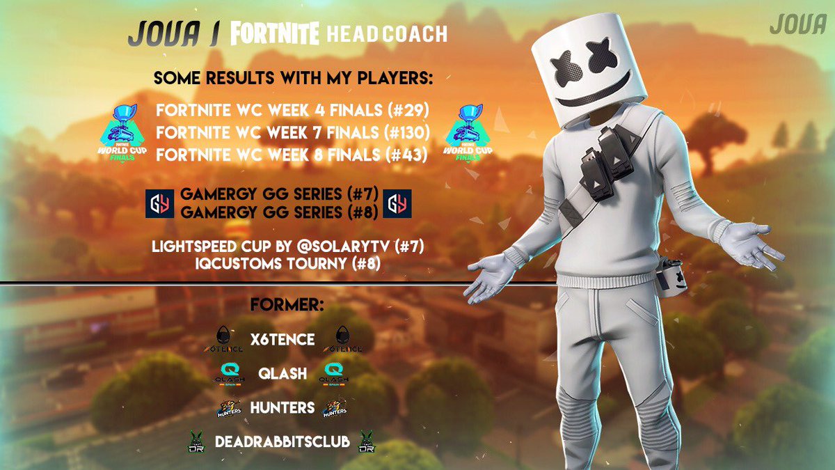 RealJova's tweet image. 🇪🇸 | Me dispongo a buscar un club/organización como Fortnite Head Coach o Manager, métodos de contacto en la bio. 

🇬🇧 | I am looking for a club / organization such as Fortnite Head Coach or Manager, contact methods in bio. 

• 🔁 &amp;amp; ❤️ appreciate.