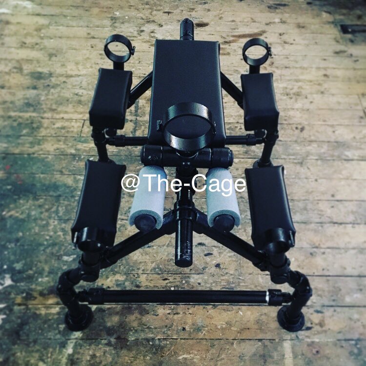 MisterCage3's tweet photo. Recently finished my bespoke spanking bench featuring independently adjustable wrist, elbow, ankle, knee and neck restraints https://t.co/If23OBdYYb
