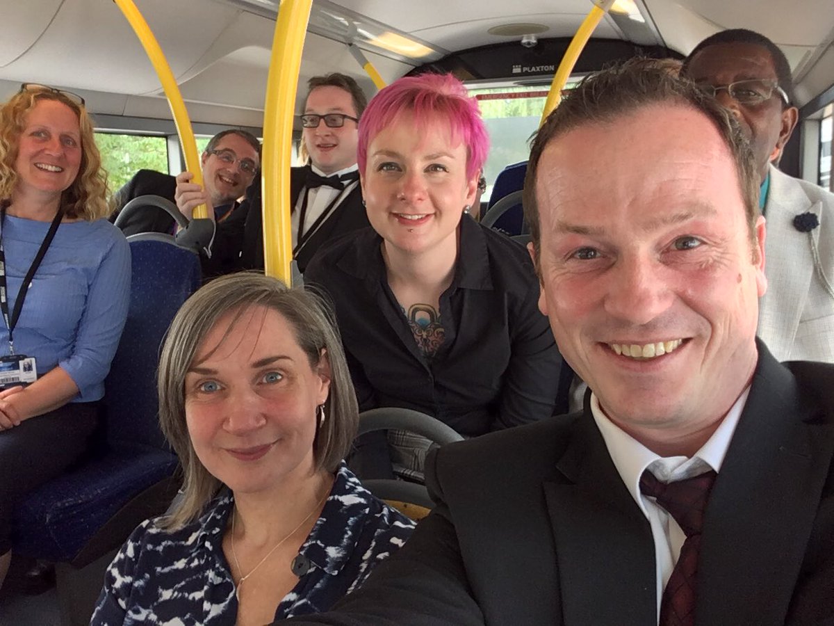 All set on the bus for the CLANS graduation! <a href="/DerbyUniPsych/">Psychology at Derby</a> <a href="/DerbyUniPress/">DerbyUniPress</a> <a href="/vicki_staples/">Dr Vicki Staples</a> <a href="/childs_carrie/">Carrie Childs</a> <a href="/montyjane/">Dr Jane Montague</a> <a href="/DrChrisBussell/">Professor Chris Bussell</a>