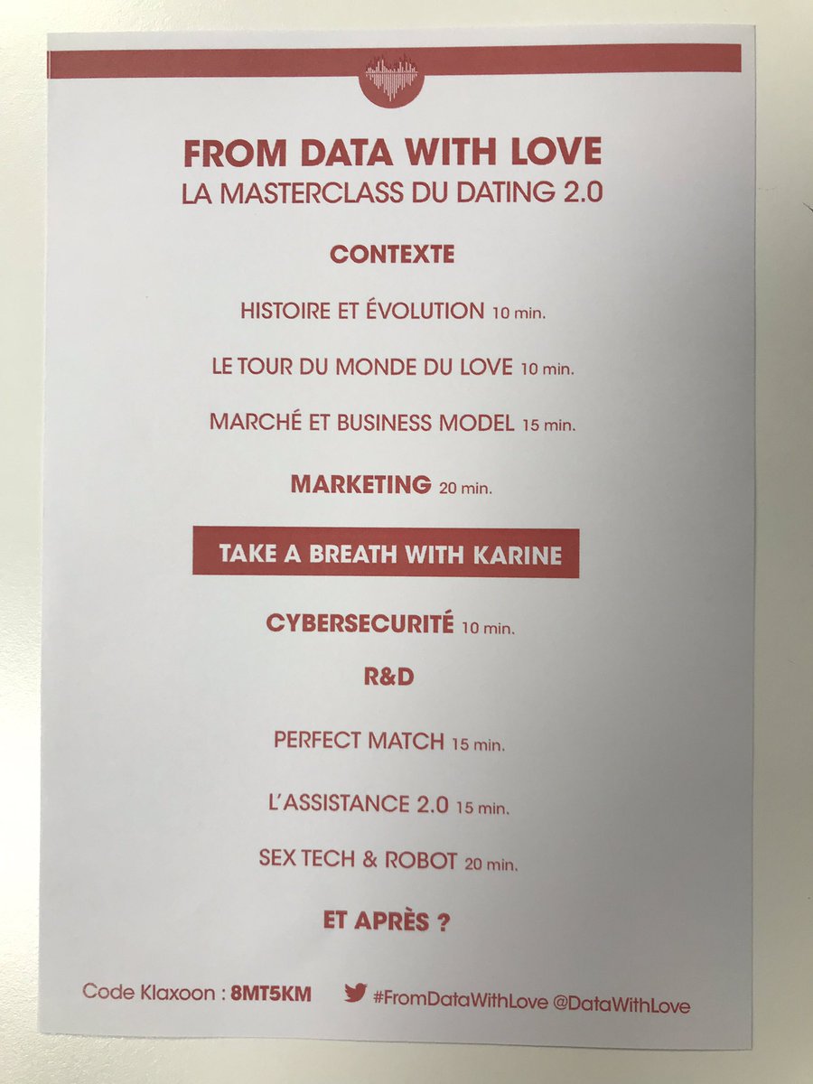 SoizicForge's tweet photo. La team @DataWithLove est prête à nous présenter son travail sur le #dating 2.0 💕#MBADMB #eNovations https://t.co/0DBg6ORSd9