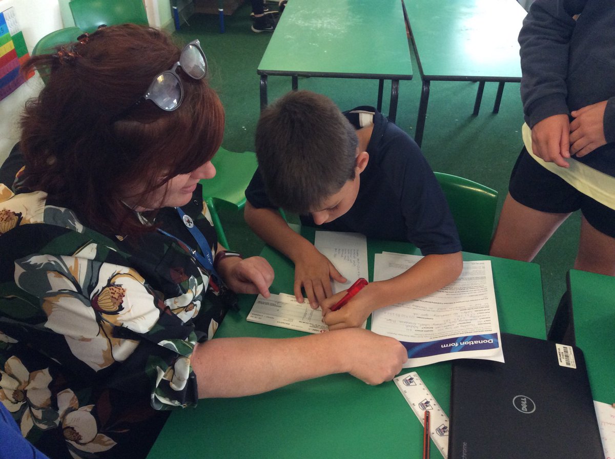 hddpyear4's tweet photo. We wrote cheques to our chosen charities this morning. https://t.co/2FsRGw47BK