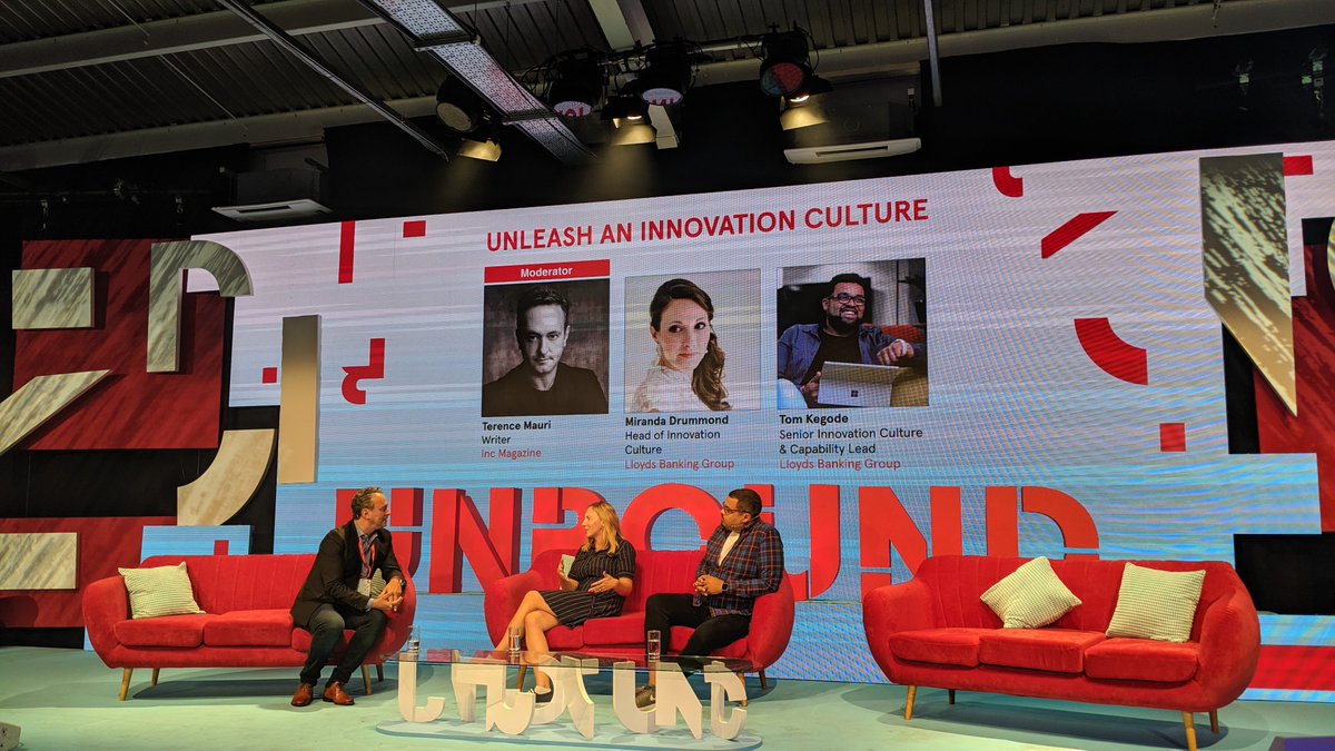 joshchi's tweet photo. How to build and sustain a culture of #innovation: Understand the biggest problem people are facing &amp; set up the environment for they to grow. Make the team feel safe about speaking truth to power &amp; experimenting. Allow the space/time for unknown to happen. #UnboundLDN https://t.co/znxgNcXbvy