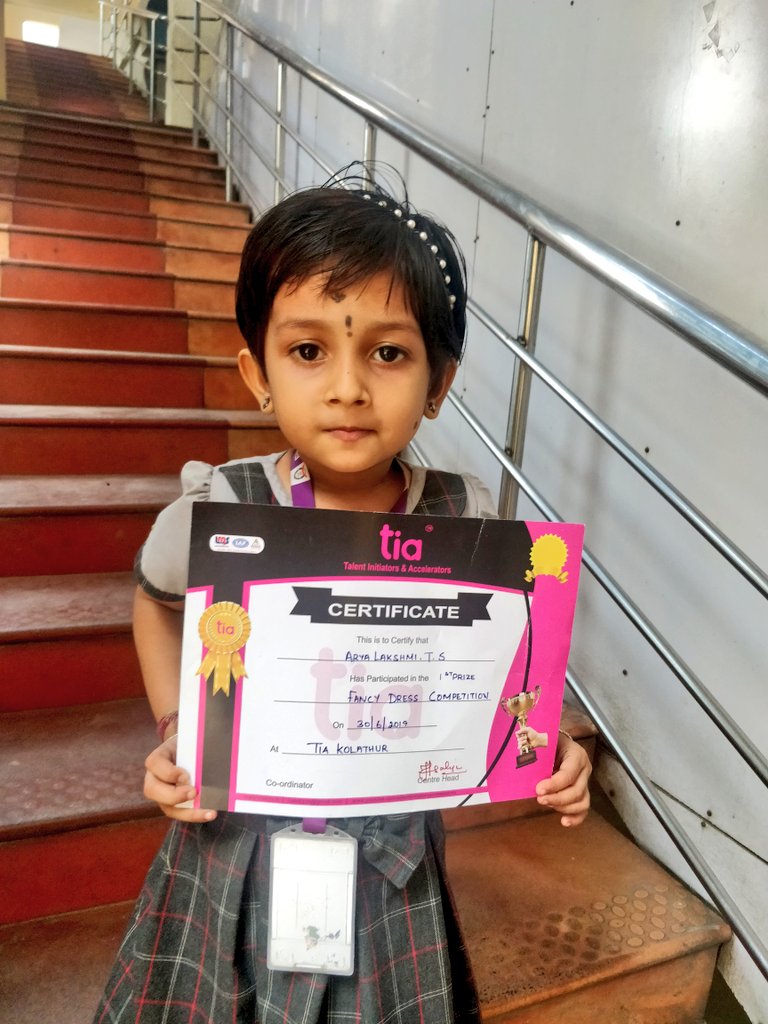 1st prize winning fancy dress 2019