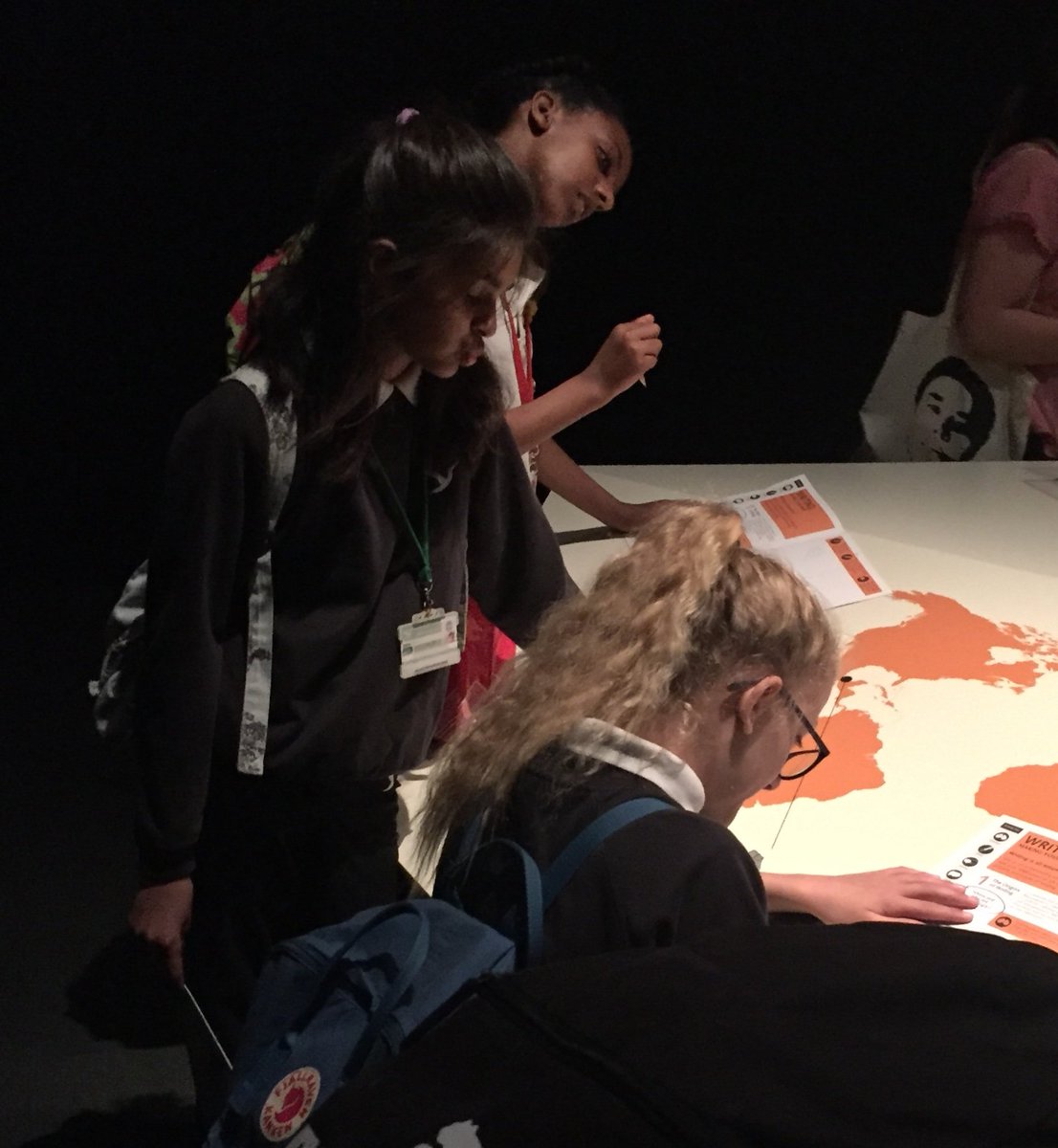 sns_library's tweet photo. The afternoon of the reward trip for our Student Librarians @StokeySchool was spent at the exhibition #WritingMakingYourMark at the marvelous @britishlibrary https://t.co/tV75O3iv2N