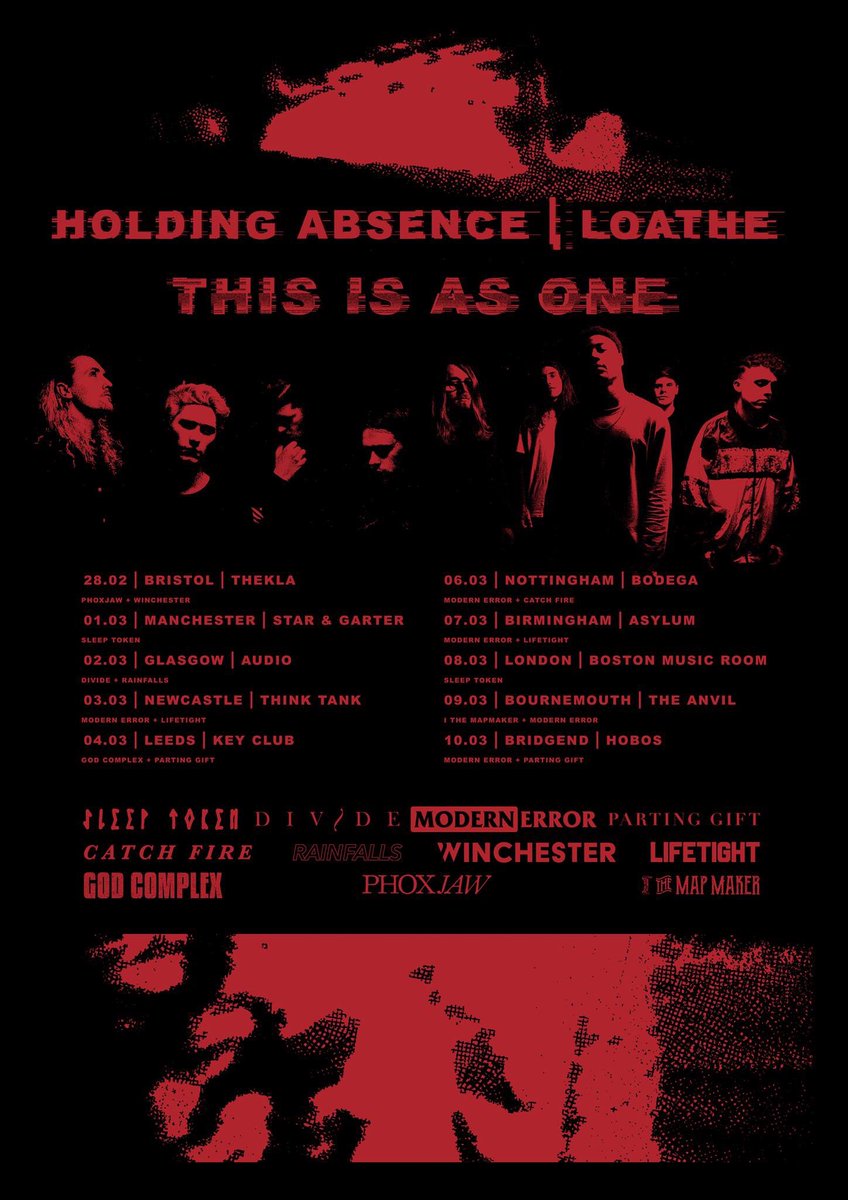 Lucaswoodland's tweet image. Still so hyped that HA &amp;amp; Loathe managed to pull this off. I hope in 5 years time this poster is as iconic as it feels to me rn. So many wicked bands