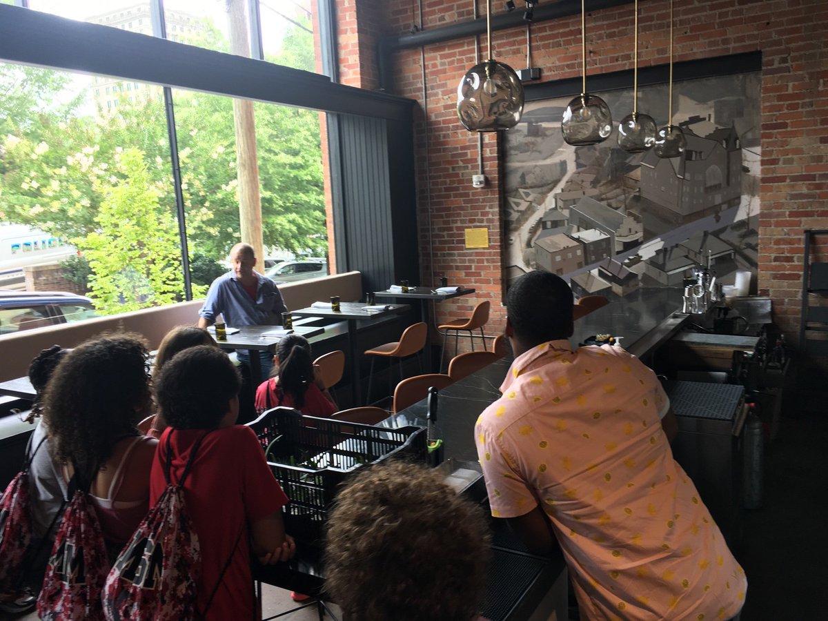SwiperAnn's tweet photo. Shout out: Benne on Eagle Street hosted #MSM19 and talked about the history of “The Block,” seed saving, and individuals from the community who made/make them possible. Thank you for teaching us ”sankofa.” Examine the past, change the future. #yourstorymatters @BenneOnEagle https://t.co/Cf59JESYjC