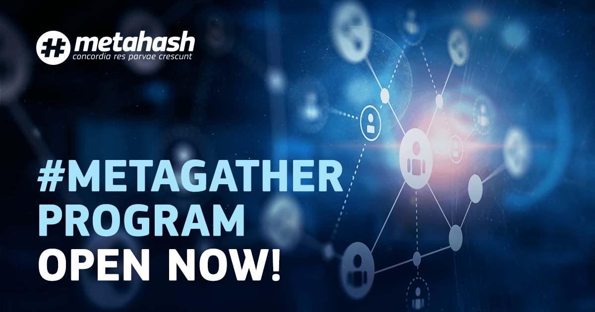MetahashSwiss's tweet photo. The recently announced #MetaGather Program which is aimed at growing #MetaHash community with free forging trials and referral rewards has been launched today - https://t.co/dTGEBBV1ym | #mhc #metagate #metahash #blockchain #crypto #blockchain40 | @themetahash @MetahashSwiss https://t.co/NH5Mfv59FQ
