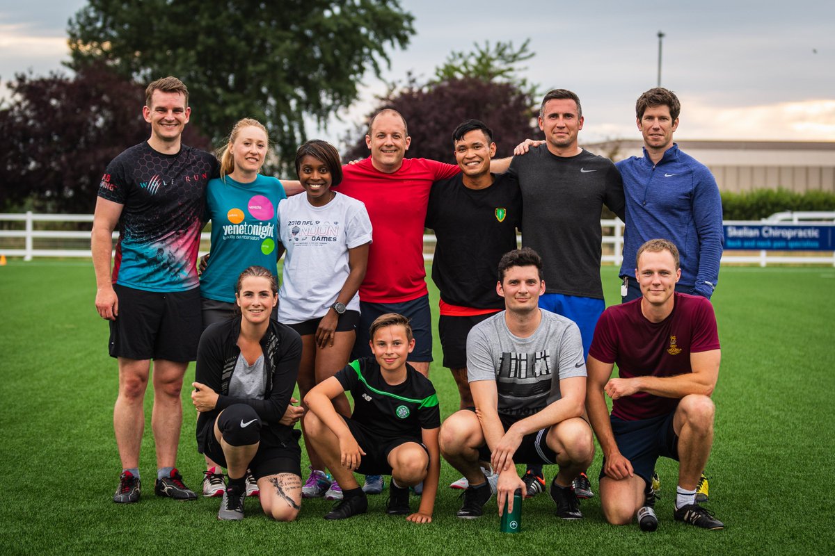 🏉 Playing Ball - Our <a href="/NATO/">NATO</a> 'All-Stars' take on local side the 'Newland Jaguars' during final of touch rugby tournament held at <a href="/CheltTigersWRFC/">Cheltenham Tigers WRFC</a> (🏆 The Jaguars won 7-3) #WeAreNATO🇬🇧
