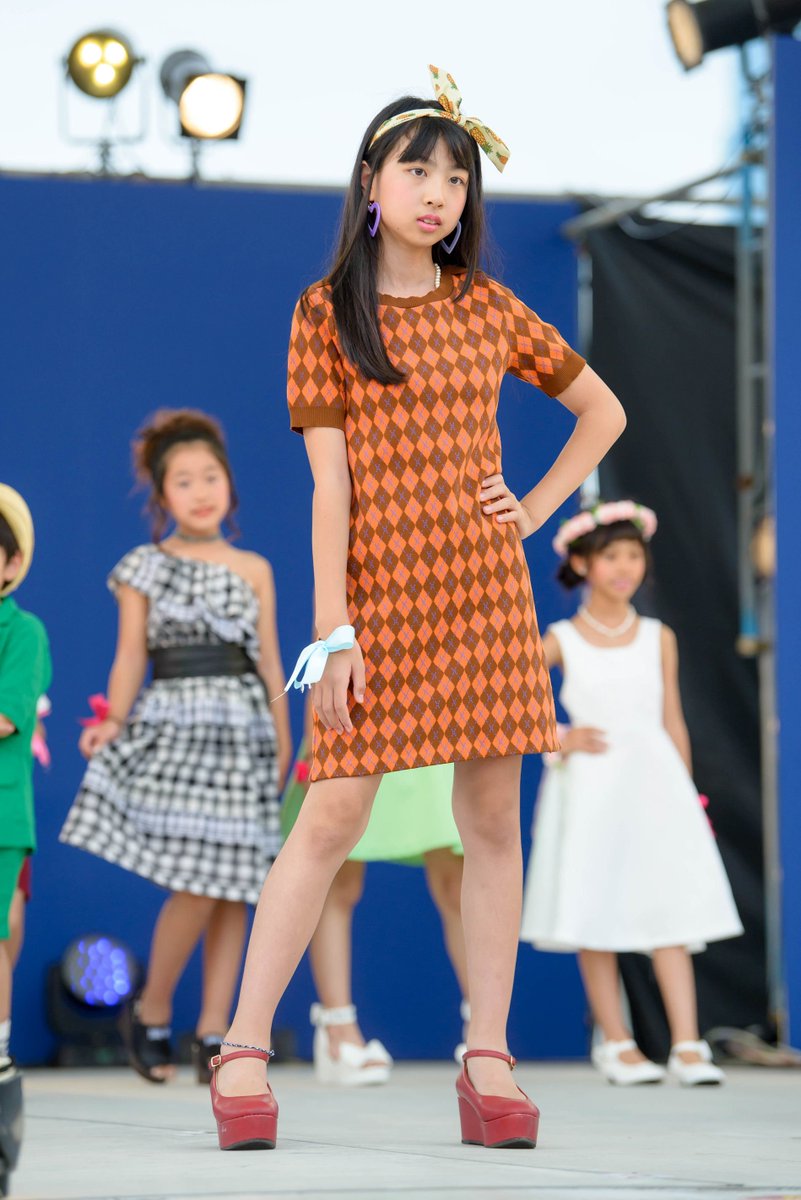 genpei761's tweet image. 2019.7.14 神戸みなとまつり
明空 さん　笑顔抑えてクールな明空さんでした😀
@miku__2008
#japancollection
#みなとまつり
#キッズモデル