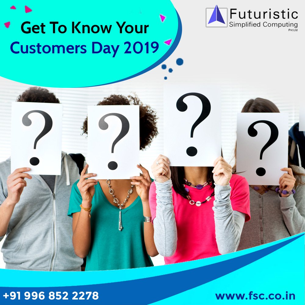 fscindia's tweet photo. #GetToKnowYourCustomersDay is a great excuse to take a step back and take a fresh look at your customer's information you got.
After all, the more we know about our customers, the more we can provide them better #services.😇
#FSC #FSCIndia #Loyalty #CustomerExperience😍 https://t.co/38TxvT9ugB