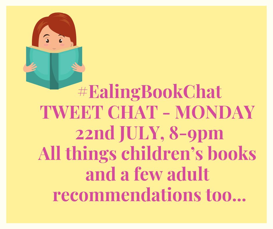 EalingReading's tweet photo. Very excited to be hosting a #tweetchat next Monday evening! Use #EalingBookChat to get involved. We’ll be talking kids books...and maybe a few adult ones too 😍 8-9pm. #ealing #getealingreading #ealingrecommends https://t.co/gRBaK28jj3