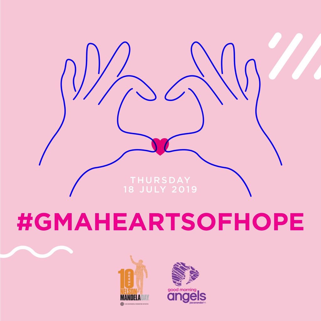 jacarandafm's tweet photo. This morning our #GMAHeartsOfHope #MandelaDay campaign raised over R1.2M - that’s towards fixing 30 hearts for children at the Nelson Mandela Children’s Hospital. ❤️
Read here: https://t.co/guiUHogXqL https://t.co/6BdjIr7Kat