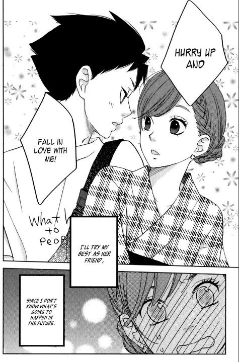 The reference page. It's chapter 49 of the manga, Tonari no Kaibutsu-kun. Sasayan and Natsume are also OTP material so go check it out if you haven't already ? 