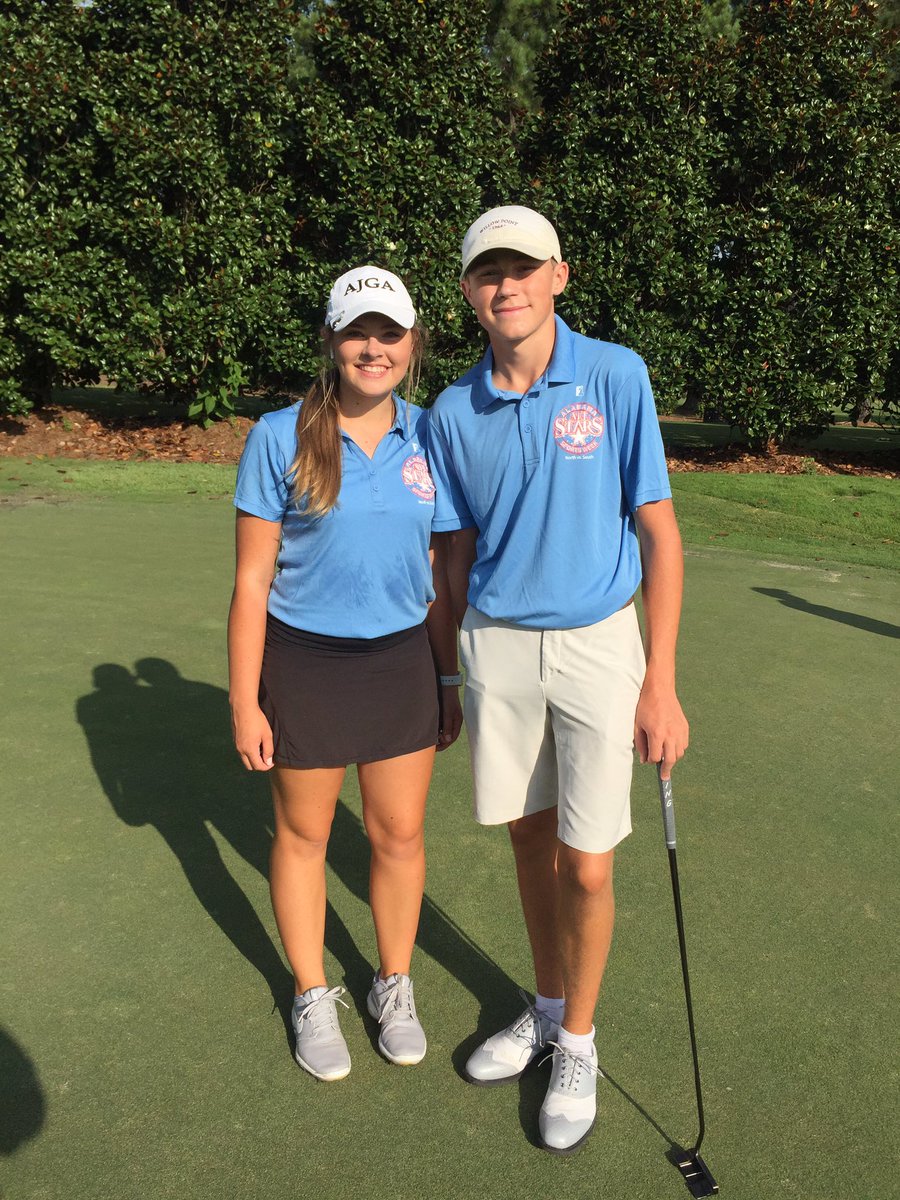 SPJagsGolf's tweet photo. Good luck to Hayden Carner &amp; Marilyn Steed of @SPGirlsGolf #goSPJags https://t.co/1wkJ2L7H2x
