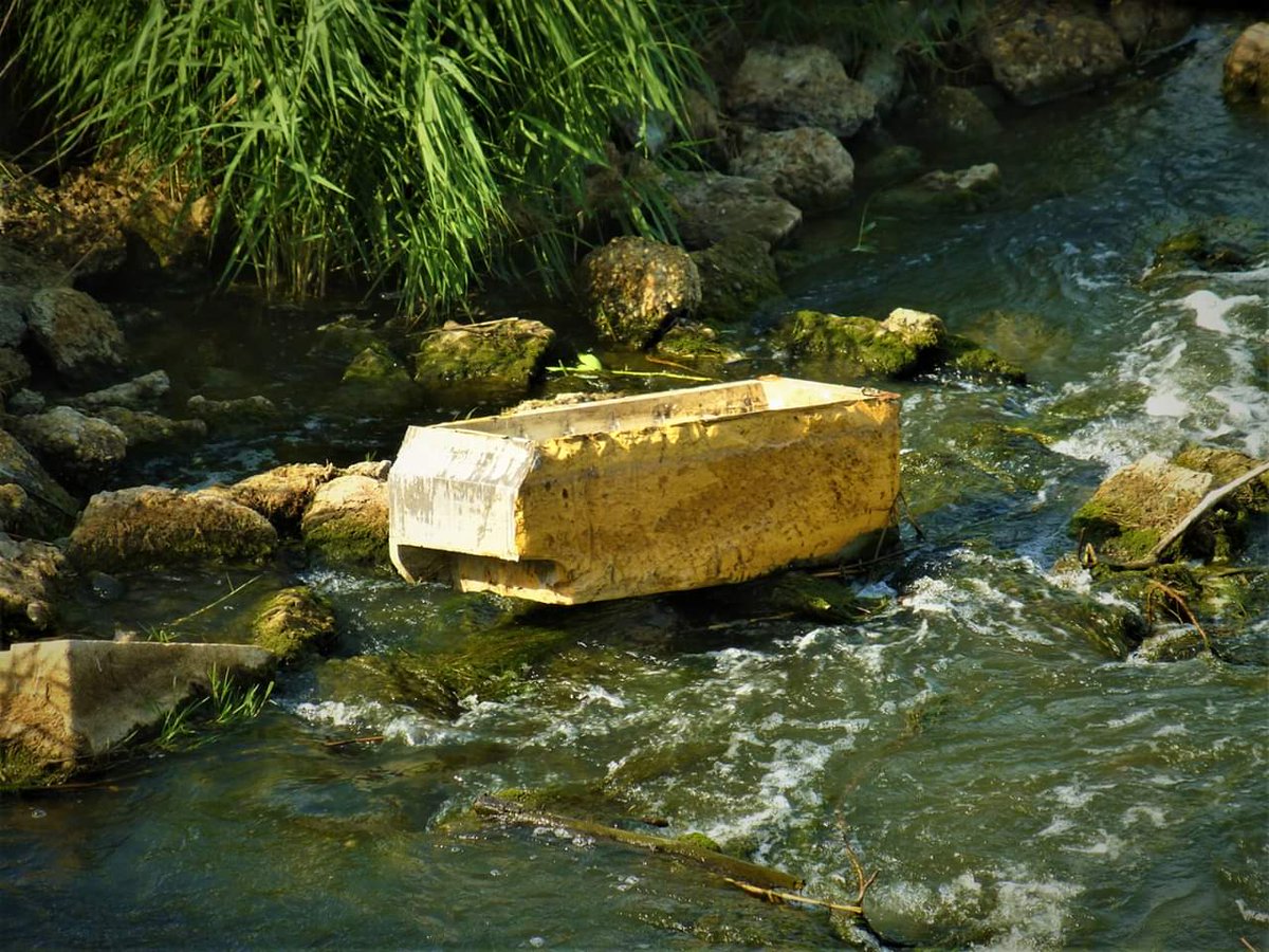 rioTajoVIVO's tweet photo. La cloaca del río Jarama, además de traer agua de pura mierda que mata al Tajo, también trae envases, botes y neveras en lugar de bañistas
Éste es el río que deja la Com de Madrid, buena parte de culpa la tiene el Canal de Isabel II, empresa pública con ganancias millonarias https://t.co/5tFmt4VEWD