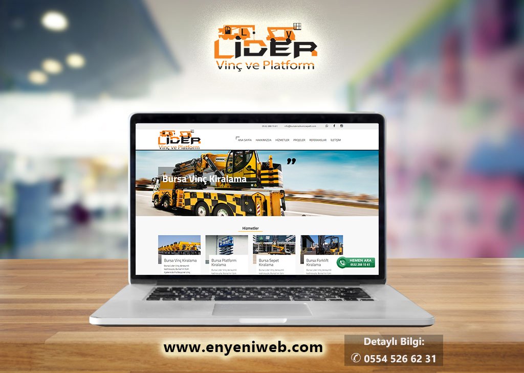 EnYeniWeb's tweet photo. Değerli Müşterimiz Yeni Web Sitesini tasarlamak için yine @enyeniweb dedi. Kendisine bizi tercih ettiği için teşekkür ediyoruz. Bursa'da Kiralık Sepetli Vinç denildiğinde Lider Vinç @lidervincplatform yanınızda.. https://t.co/UdnVxJiz6n Hayırlı olsun.. https://t.co/qgENQQ9kXV