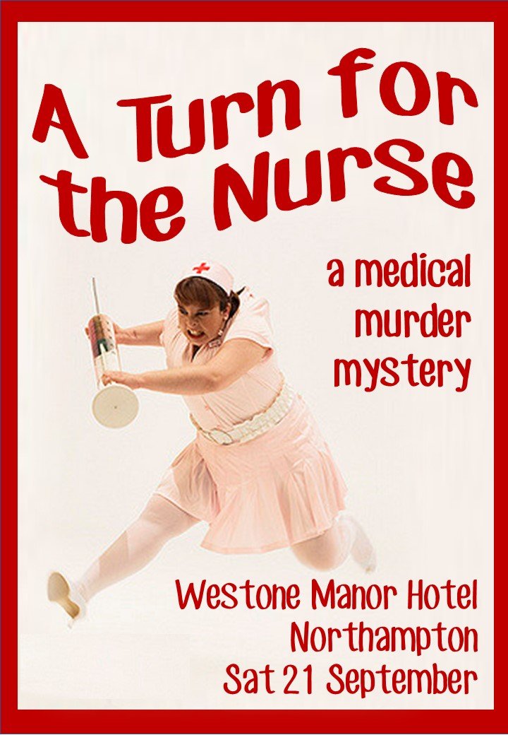 Next public event is "A Turn for the Nurse" on 21 September <a href="/WestoneHotel/">Westone Manor Hotel</a>. On sale now 01604 739955 or events@westonemanor.com
westonemanor.com/events