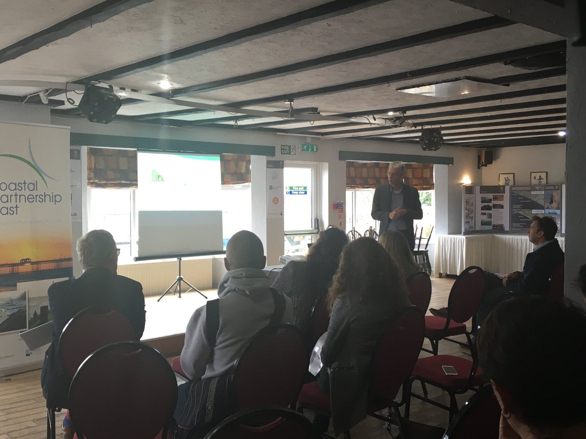 Our very own <a href="/JaapJFlikweert/">Jaap Flikweert</a> joined <a href="/NorthNorfolkDC/">North Norfolk District Council</a>, the media and other visitors today to see how the UK #sandscaping first in Norfolk will protect 200 local homes from the force of the North Sea and #flooding. #BactonWalcottCMS