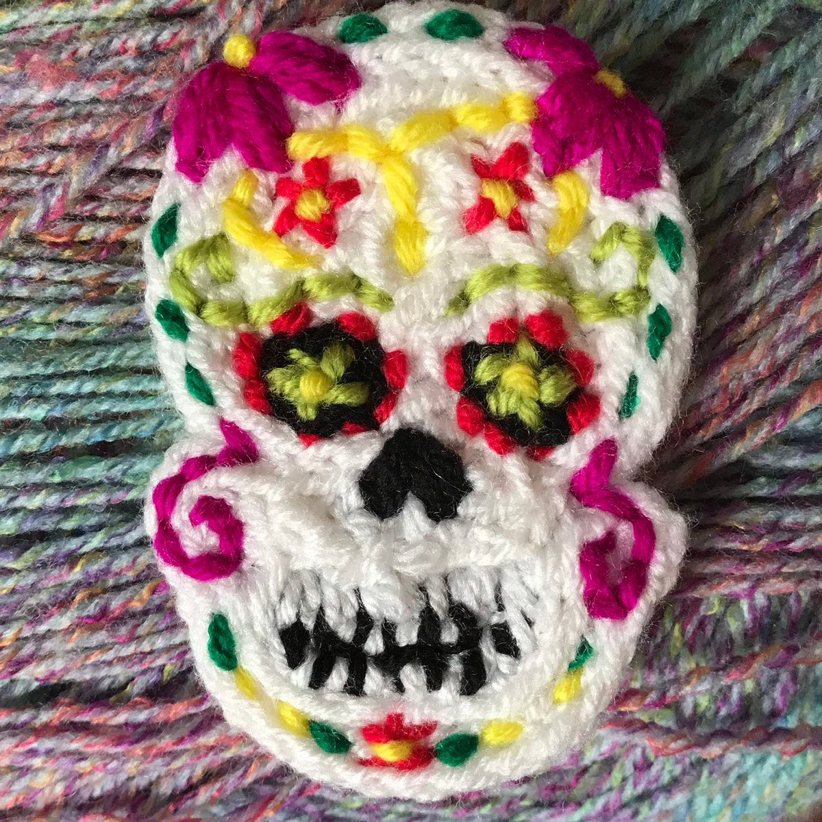 SpoolRebel's tweet photo. Excited to share this item from my #etsy shop: Handmade Spool Knit Sugar Skull Brooch https://t.co/raEPi5Z3B2

Who loves a sugar skull? 🙋🏼‍♀️

#skull #sugarskull #knitted #stitched #spoolknit #spoolknitting #knitting #handmade #unique #ThursdayMotivation #thursdaythoughts https://t.co/AJOMPxN1Qw