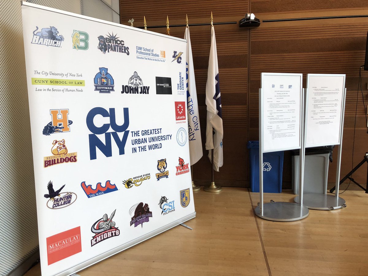 jjcsil's tweet photo. It’s CUNY Student Life Conference day! We’re happy to host the annual event at @JohnJayCollege this year!! #CUNYlife https://t.co/OthuZnHtqI