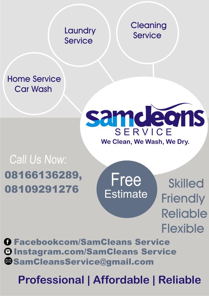 SamcleansS's tweet photo. Y going to far for your services, when we can come to you at your doorstep and get your services done, we love what we do @ SamCleans, you can trust us with your Cleaning, Laundry and Car, and you will Experience the best.
#Cleaning #CarWash #Laundry #Cleaningtips #SamCleans #Ota https://t.co/nLbhrNbD7c