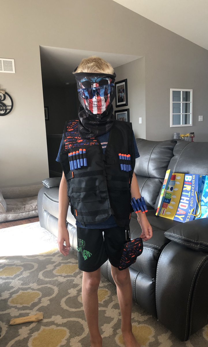 becsieve's tweet photo. When does school start again? #nerfbulletseverywhere #itsonly8am https://t.co/3WLT3sCrsf