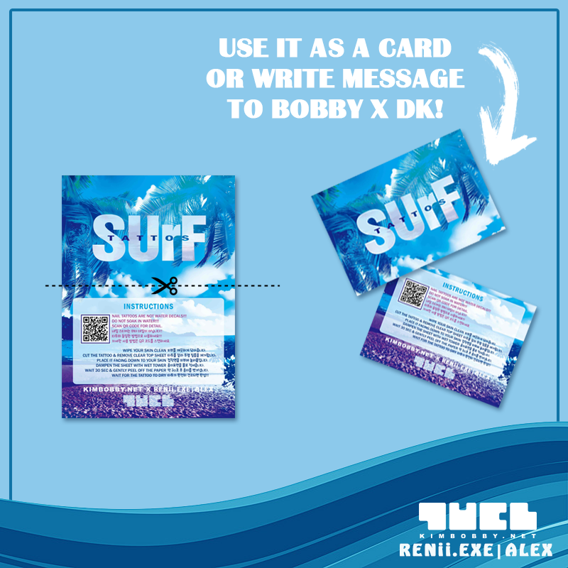 droptheroar's tweet photo. βοΈ Another cool hidden thing!
You can cut SUrF instructions in half and get a card!π
π΄ Write message, decorate it and post or send to surfboard@kimbobby.net!
We'll gather it and tweets from #SUrFwithMe hashtag in a SUrFBOARD book and try to deliver it to Bobby and Donghyuk! https://t.co/aNcn8EbvqH