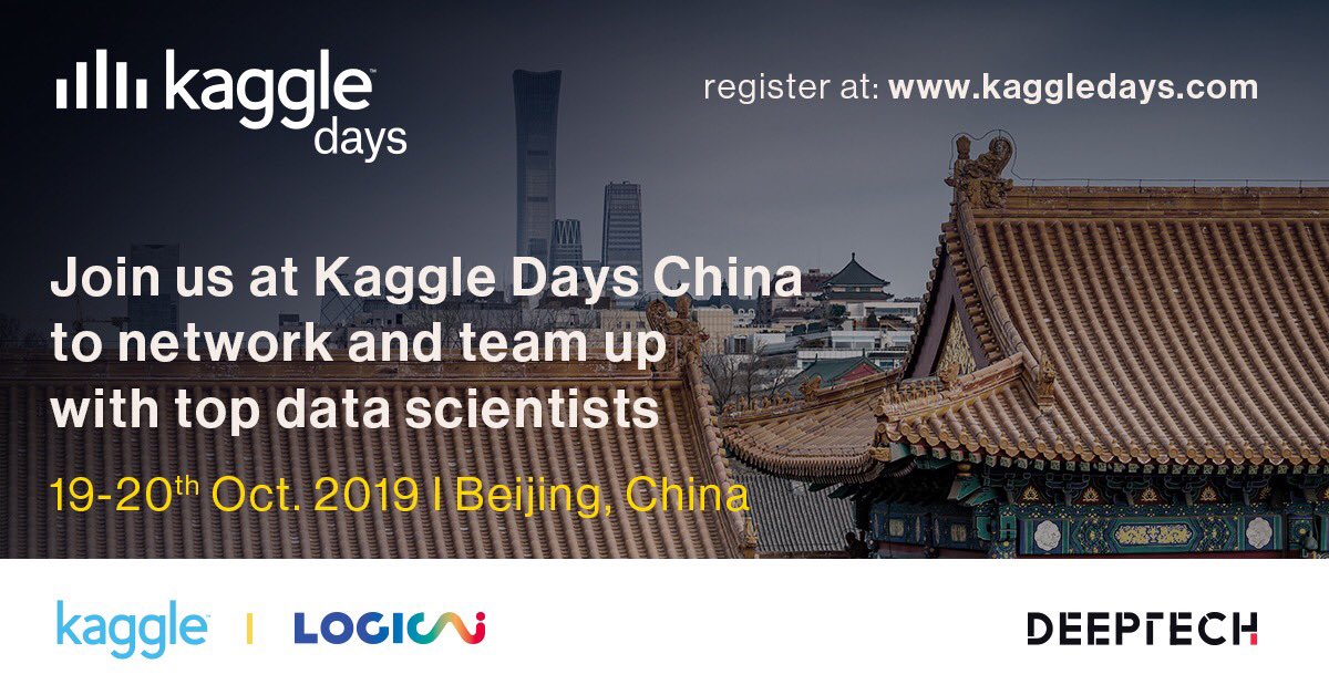 Kaggle Days China registration is open ✅ Choose your track, Novice or Expert - and join us in Beijing 😄 kaggledays.com/china/